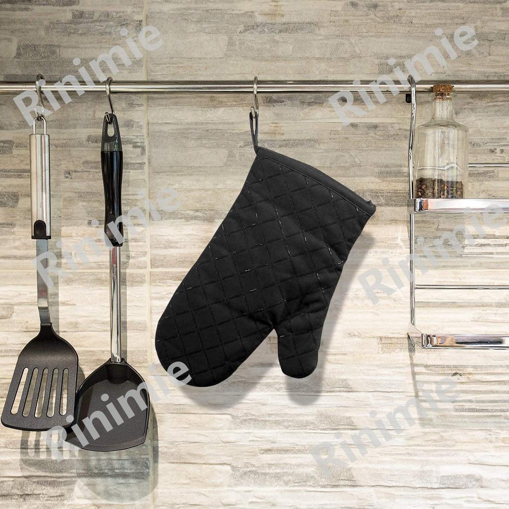 Rinimie Isolierter Ofen, hitzebeständig, zum Kochen, für den Schutz der linken und rechten Hand, nicht für die Mikrowelle, zum Kochen in der Küche, einfach anzubringen und herauszunehmen, hitzebeständig