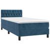 3141465 vidaXL Divan Bed with Mattress Dark Blue 90x200 Cm