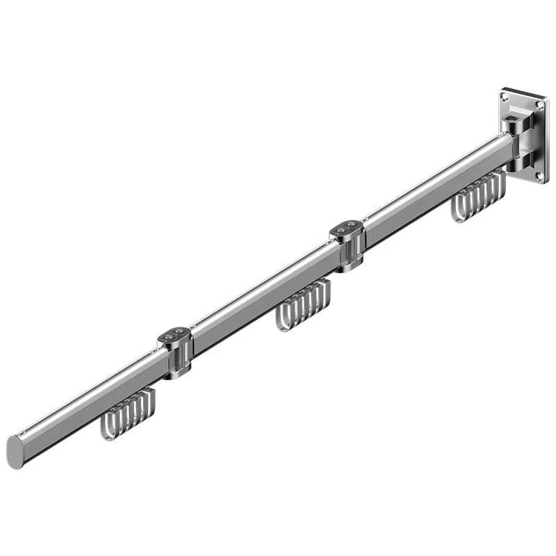 Wall-Mounted Foldable Clothes Drying Rack for Balcony and Bathroom