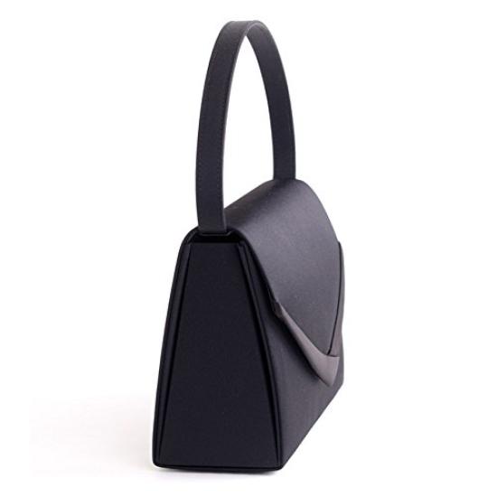 Aurora Black Formal Bag, Made In Japan, Water-Repellent, Satin-Lined, Perfect for Weddings, Funerals, and Other Formal Occasions, Black, F1