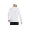 Nike Logo Round Neck Pullover Long Sleeve T-Shirt Men Tops White HF6198-100