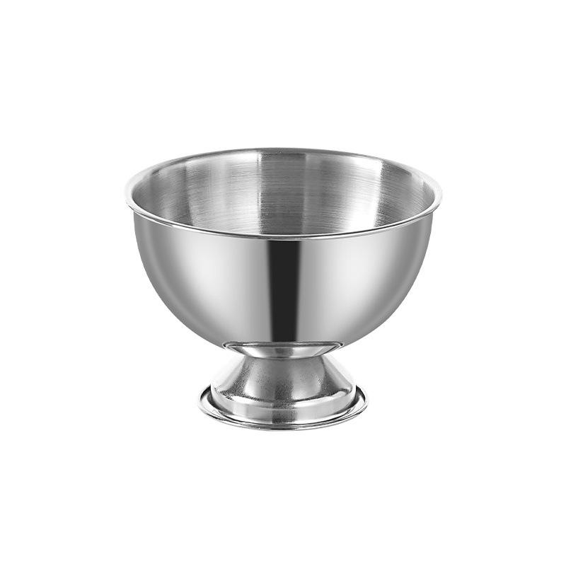 Stainless Steel Dessert & Snack Bowl: Ideal for Ice Cream, Fruit Salad, Pudding, and More