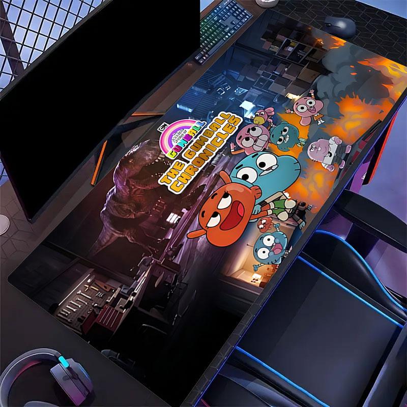 Die Gumball-Chroniken Große Gaming-Tischmatte Rutschfestes Laptop-Tablet Großes Mauspadd XXL-Matte Mini-PC-Spielmatte Mit Verriegeltem Rand