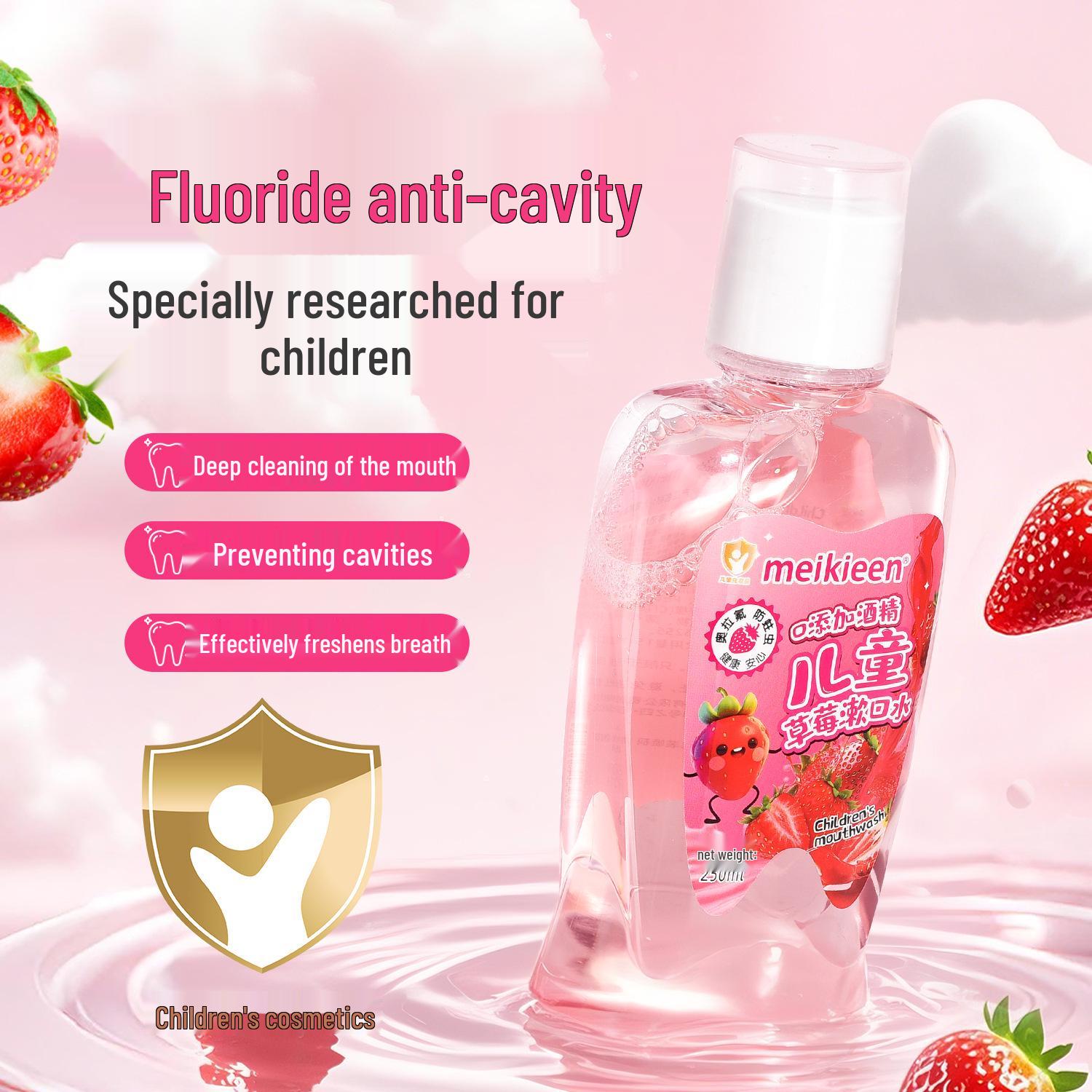 

Meikieen Kids Mouthwash for Cavity Protection and Fresh Breath