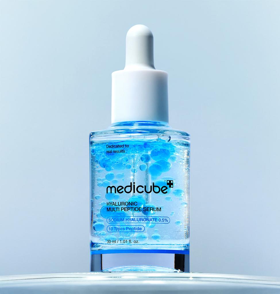 Medicube Hyaluronic Multi Peptide Moisture Ampoule 30ml - Hydration Firming Anti Aging Peptide, Korean
