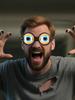 Creative Eyeball Glasses Costume Funny Glasses Halloween Accessory Hilarious Eyewear Toy For Dress Up Party Birthday Photography