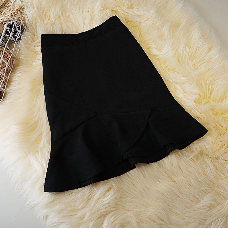

Женские короткие юбки, базовые расклешенные шорты, юбка с высокой талией, плиссированная юбка XXL чёрный