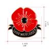 Red Poppy Pins Lapel Brooches Apparel Badges Pins for Women Girls On Veterans Day Memorial Day Remembrance Day Present