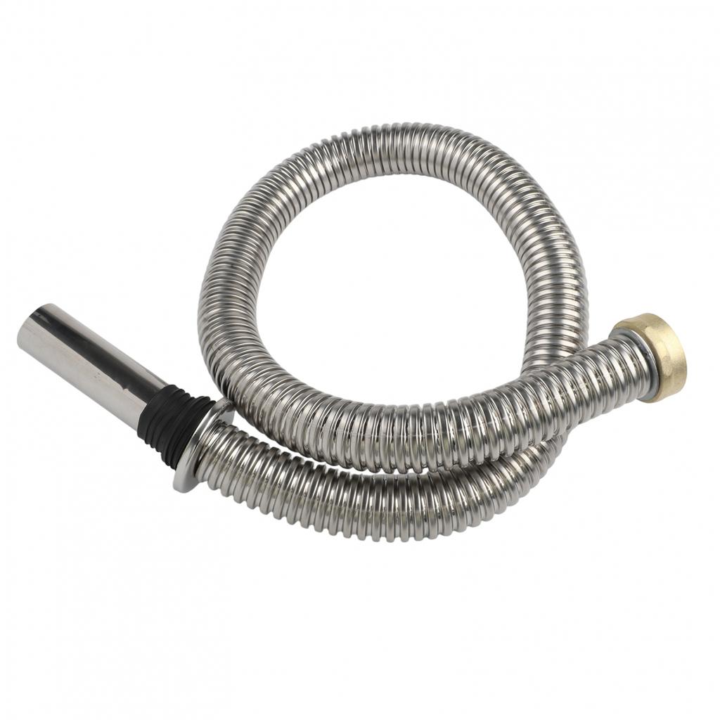 Bathroom 120/150cm Stainless Steel Sink Siphon Waste Drain Flexible Pipe Hose