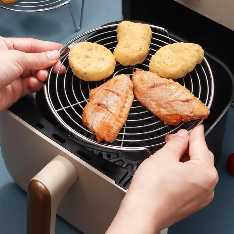 304 Stainless Steel Steamer Rack Multifunction Pot Steaming Tray Dumplings Eggs Grill Stand Kitchen Tableware Cooking Utensils