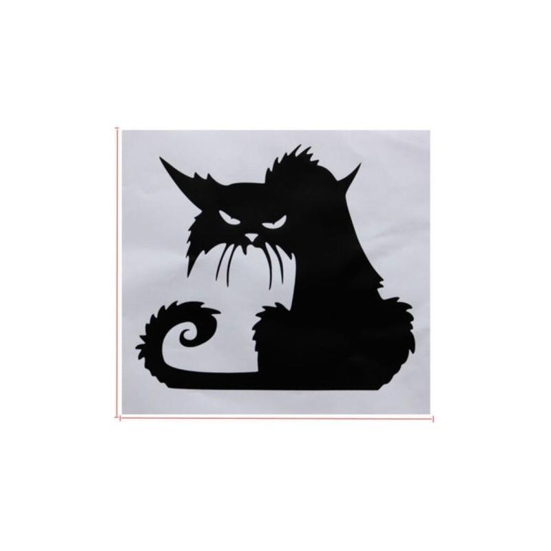 Halloween Terror Cat Shopwindow Wall Stickers Home Decor Room Mural Decals Art