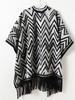 Winter Women Scarf Layers Poncho Elegant Lady Men Retro Striped Print Wraps Shawl Warm Scarve Capa Para Mujer Pashmina Cloak New