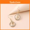 Alloy Trend Fashion Rhinestone Angel Dangle Earrings For Womens Style Casual