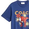 Coach FW25 Washed Cotton Dinosaur Print Crew Neck Short Sleeve T-Shirt Men Tops CCV60-P0R