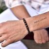 Natural red tiger eye and lava bead bracelet Diffuser bracelet for man Stretchable handmade beaded bracelet Fashion bracelets for him