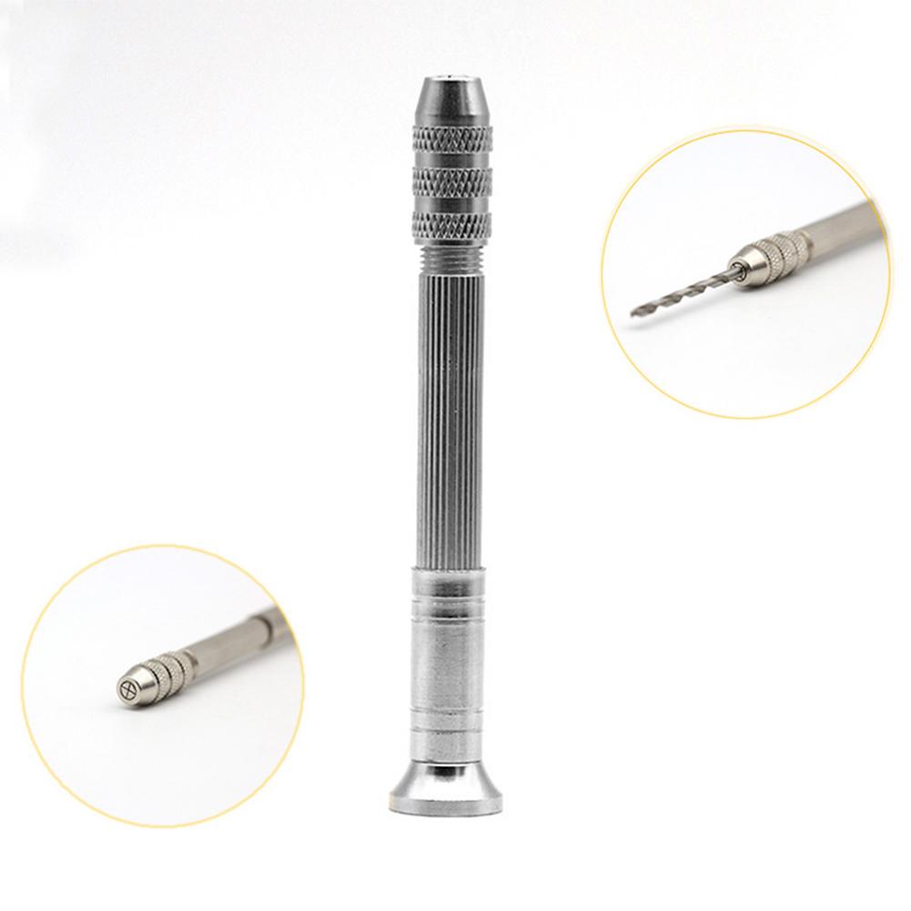 Aluminiumlegierung Micro Handbohrer Holzbearbeitung Bohrer Werkzeug Manueller Spiralbohrer DIY Bit für Uhren Handy Reparatur