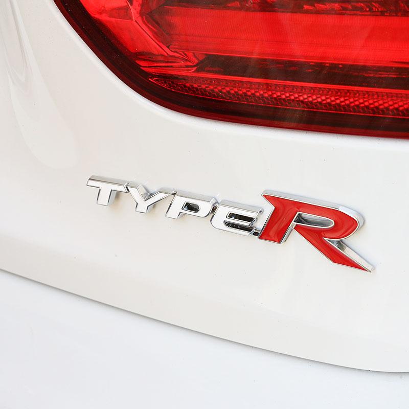 Civic Logo Car Trunk Sticker Aluminium Trim Accessories For Honda Civic Fit Jazz Accord Pilot CRV Odyssey Passport City ZR-V