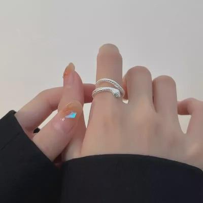 2024 S925 Silver Luxury Snake Ring for Women - High-End Niche Design for Index or Tail Finger
