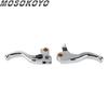 3-Finger Kurzer Bremskupplungshebel Schalthebel CNC-Aluminium Bremssteuerung für Harley Sportster 883 1200 XLH XL Custom Roadster