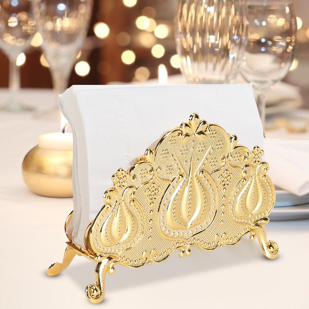 Innovative Shape Desktop Napkin Holder Stand Rack Storage Organizer for Restaurant Hotel