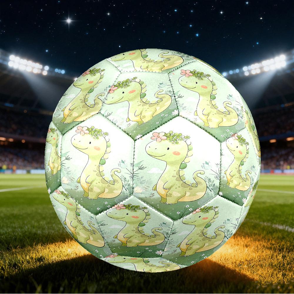 1pc Dinosaur Garden Size 5 Soccer Ball Professional Match Training Football Indoor &Outdoor Sports Ball Lightweight Durable C65157