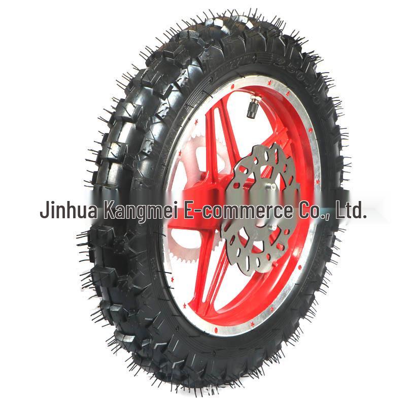 Motorcycle Scooter Tire & Wheel Set for CRF50 XR50 PW50, Includes Brake Disc & Sprocket