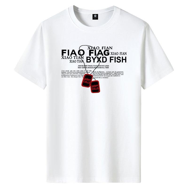 

M-6XL Мужская футболка из чистого хлопка с короткими рукавами и круглым вырезом для мальчиков, повседневная футболка 6XL белый