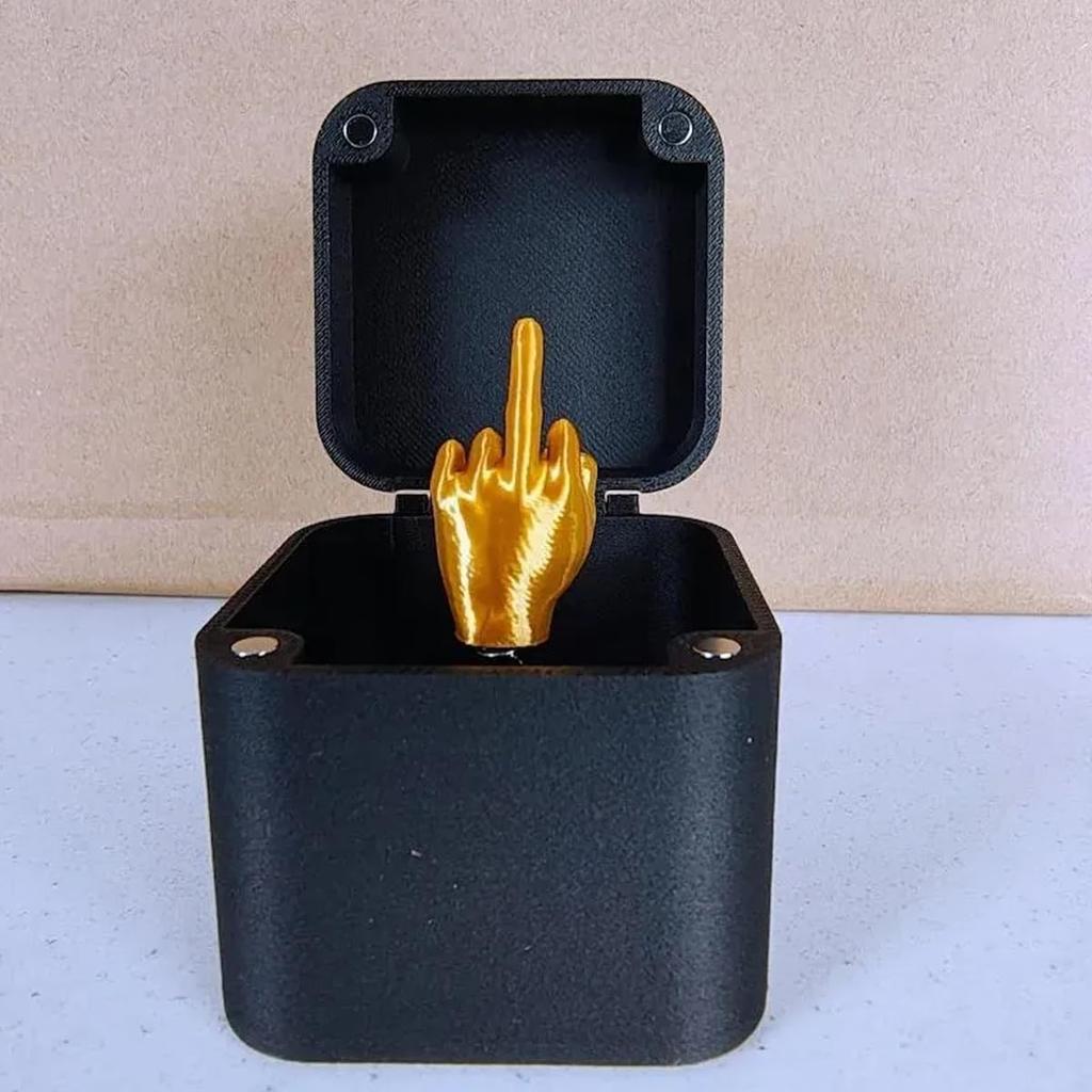 Middle Surprise Finger Gift Box Finger Middle in a Box Spoof Hand Prank Pop Up Gift with Box for Adults Funny Prank Gift Box