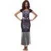 New Halloween new white yarn fishtail dress, witch suit, temperament witch night ghost game suit