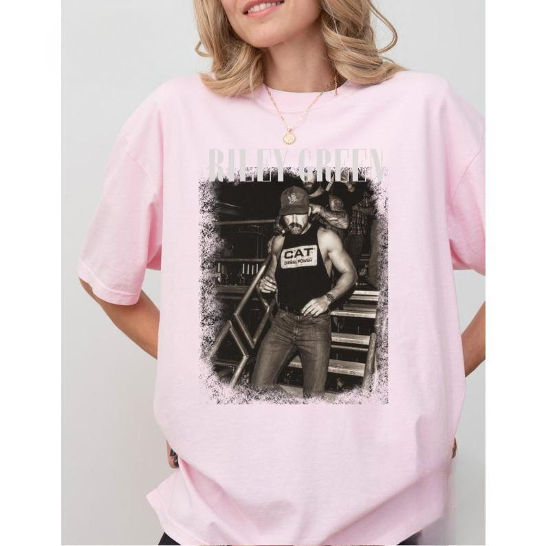 2026 Summer Fashion Trendy Tee Men Women Vintage Top Riley Green Shirt, Country Music Fan Tee, Retro Concert Tshirt