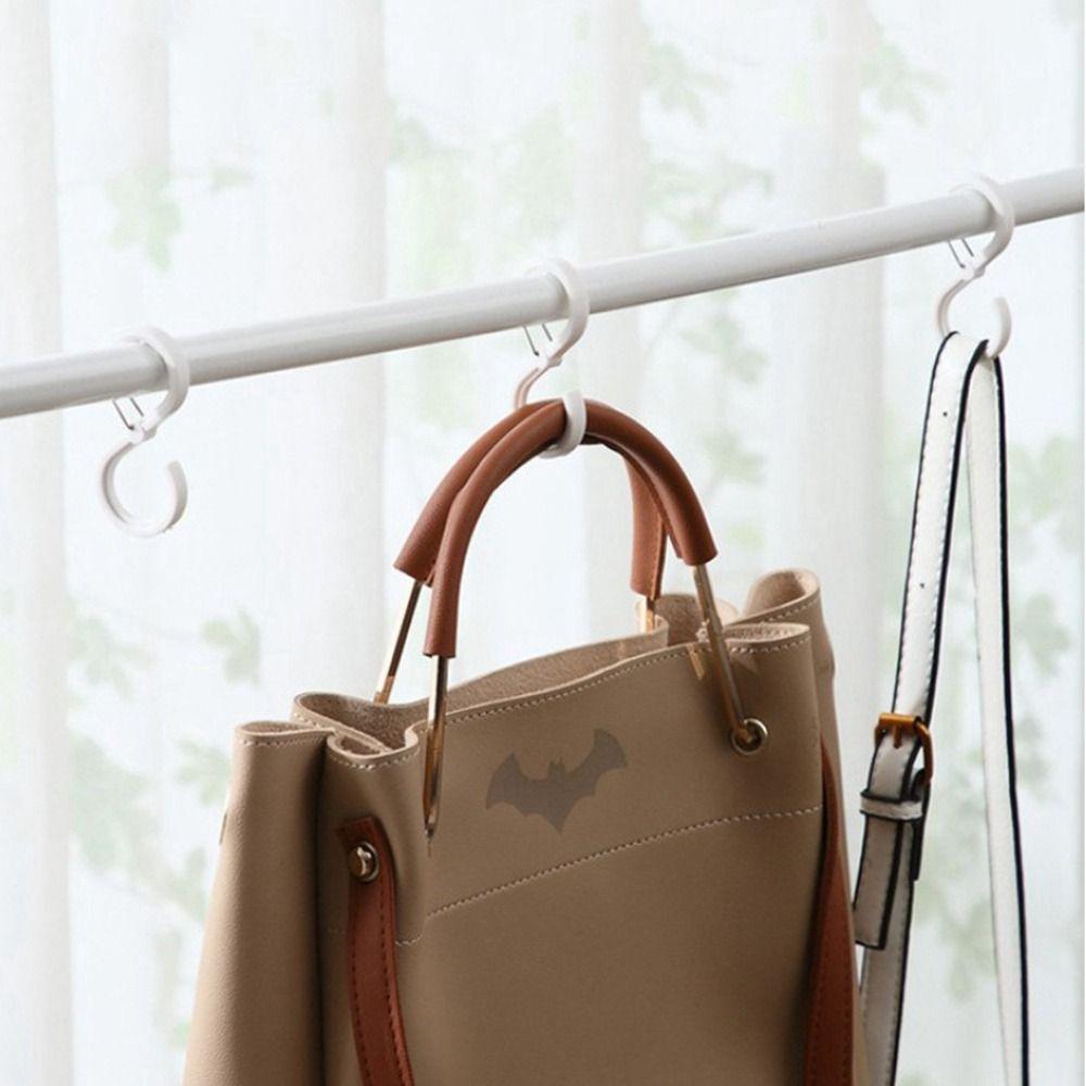 Transparent Closet Hook S Shaped Storage Hook Windproof Storage Organizer Bathroom