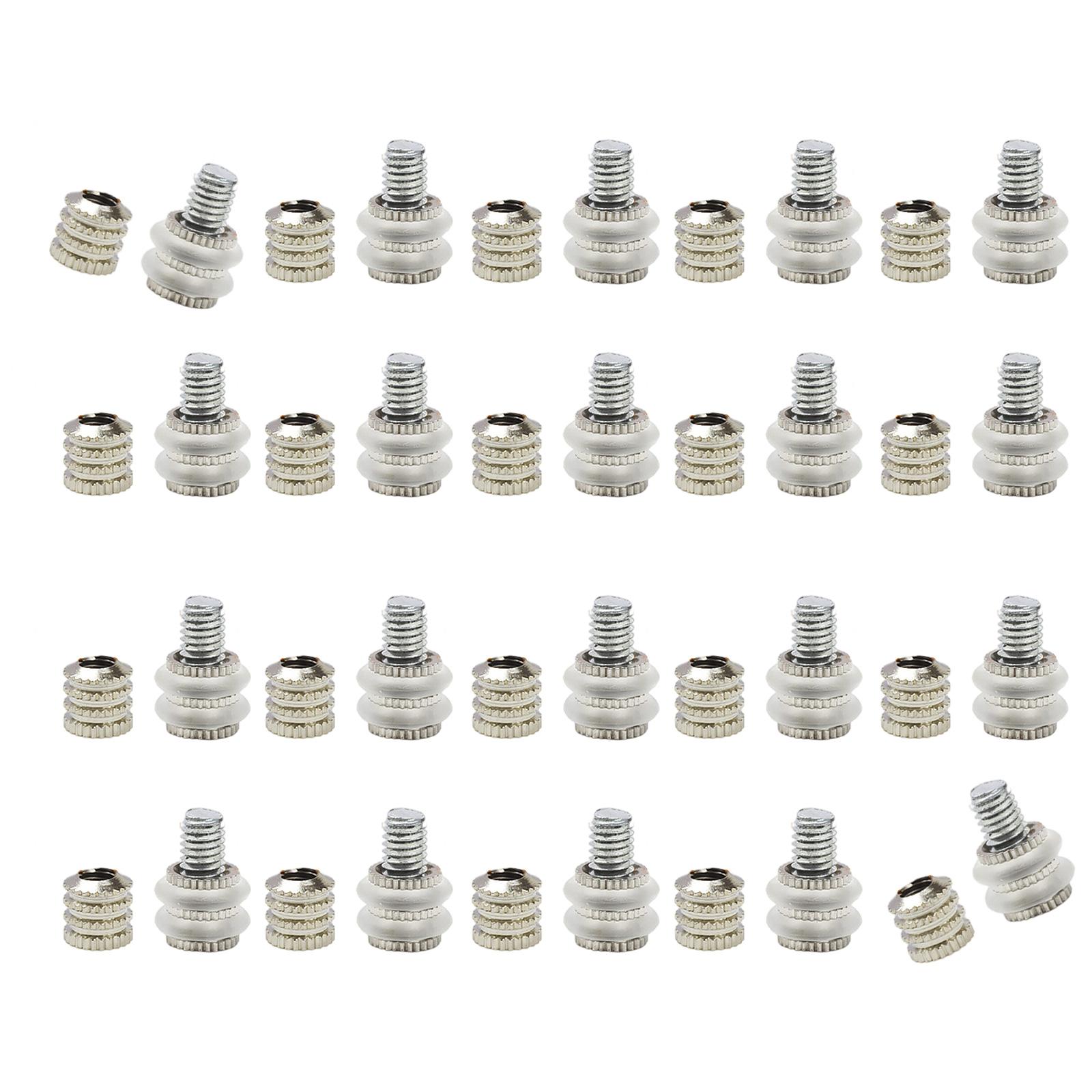

20Pcs Cabinet Bracket Shelf Support Peg Replacement Embed Nut Screw Bookshelf Separated Screws Easy to Install