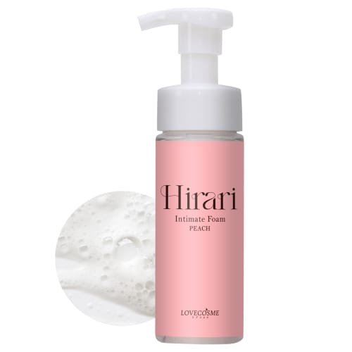 

Love Cosmetics Hilari Intimate Foam 150ml, Delicate Zone Care Foam Soap, Peach Scent, Odor Control, Made in Japan, Mild Acidity