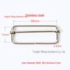Stainless Steel Adjustable D-Ring Buckle - Copper Three-Speed Wire Pull Design