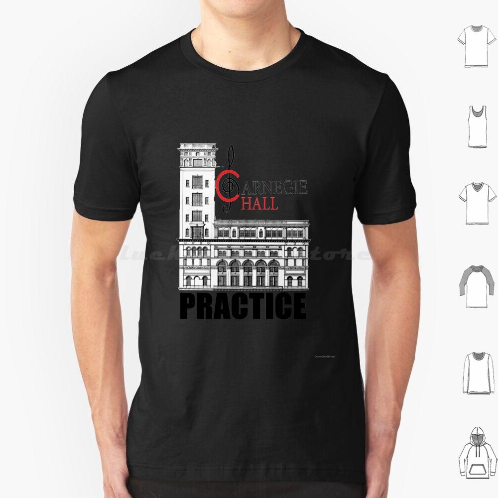 Как попасть в Карнеги-холл Футболка для тренировок Хлопок Мужская Женская Печать своими руками Тренировка Как попасть в Карнеги-холл S