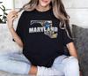 Retro State Of Maryland T Shirt Lover Family Trip Travel