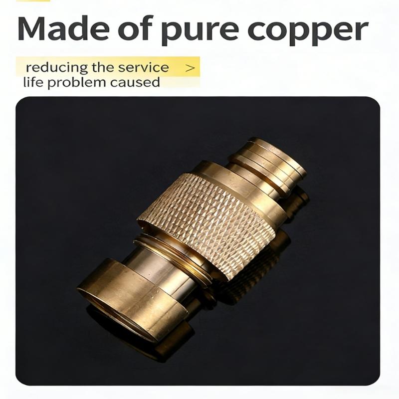 Brass Quick Connect Adapter High Pressure Washer Hose Connector Easy Assembly for Wash Machine Accessories