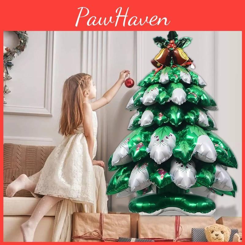 Christmas Balloon Tree Three Dimensional Party Merry Xmas Ornaments Decorations