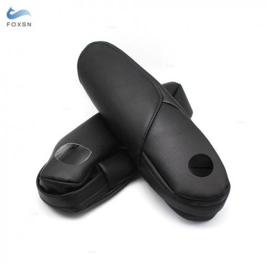 Black Left&Right Seat Armrest Handle Leather Cover For Honda CRV 2007 2008 2009