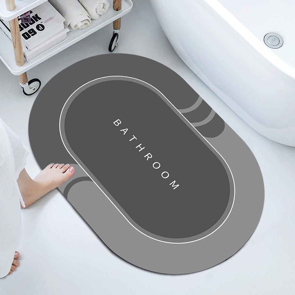 Bathroom Non-slip Mat Floor Bathroom Quick Drying Mat Toilet Door Soft Diatom Mud Absorbent Mat Dirt Resistant