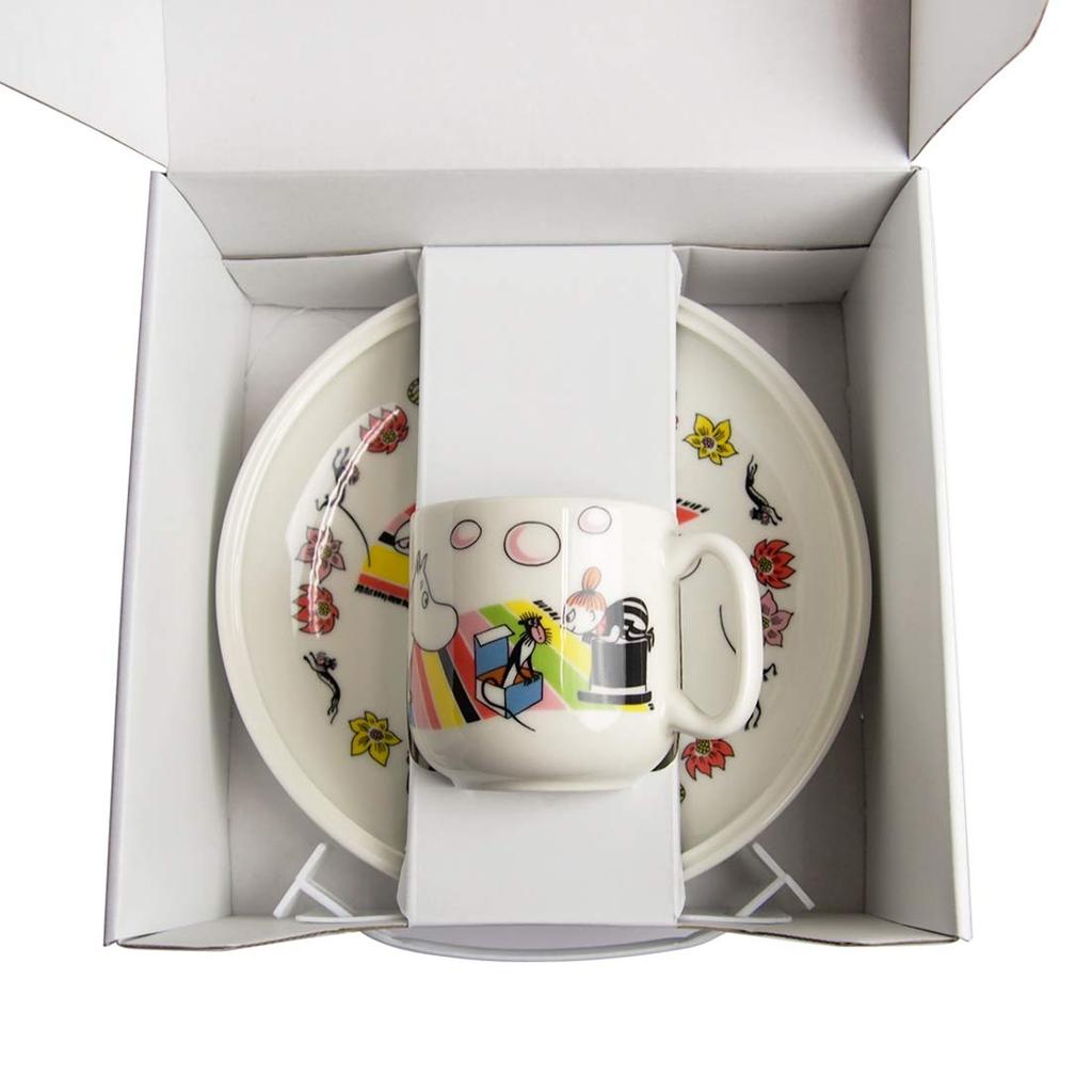 Arabia Dinnerware Little Children's Set, My, Mug, Plate, Moomin, 64-1180-100341-3