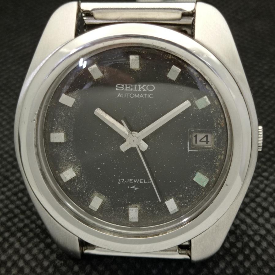 USED JAPAN-MADE SEIKO MENS OLD AUTOMATIC 7005A ORIGINAL DIAL WATCH a416103-2 R10621f-a416103