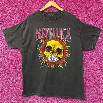 Metallica Skull Sun Heavy Metal Band T-Shirt