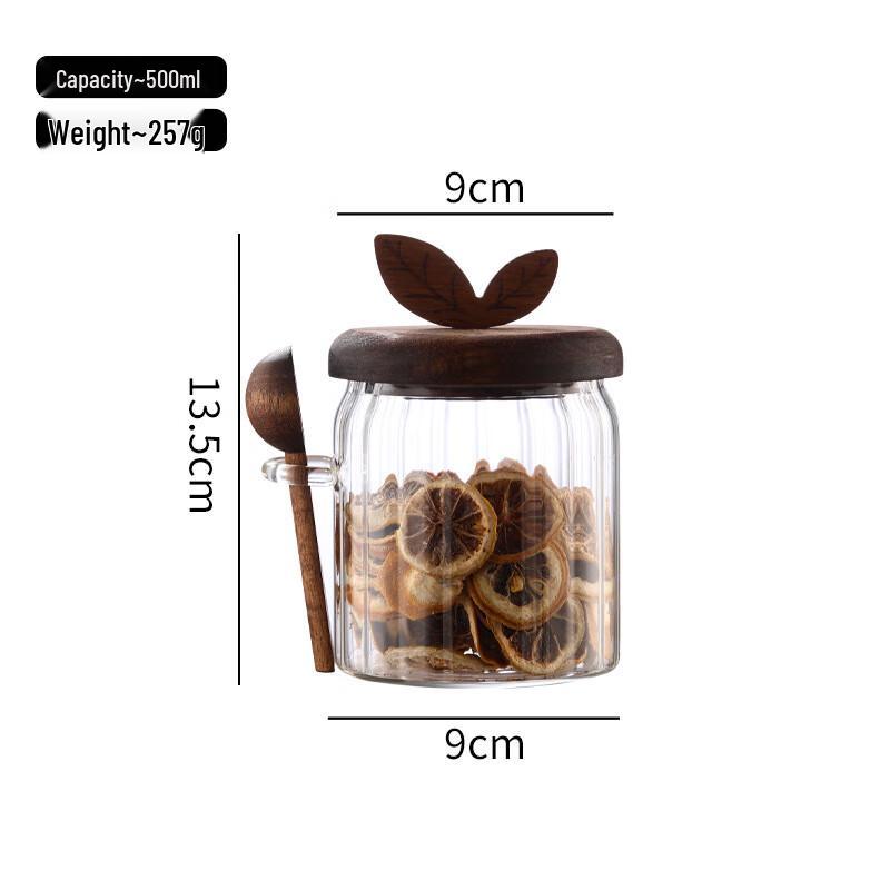 ZISIZ Sealed High Borosilicate Glass Storage Jar