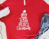 Joy Hope Love Peace Christmas Shirt, Christmas T-Shirt, Christian Christmas T-Shirt, Christmas Gift Shirt, Christmas Gift,Christmas Tree Tee