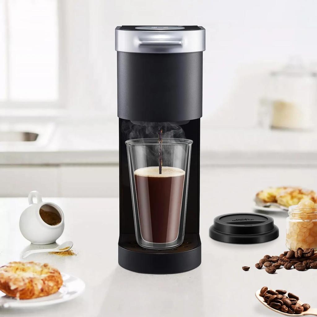 350ml Doppelwandige Glas-Kaffeebecher mit Silikondeckeln, Isolierter Trinkbecher Wiederverwendbarer Kaffeebecher Sicher Heiß/Kaltes Getränk für den Morgen