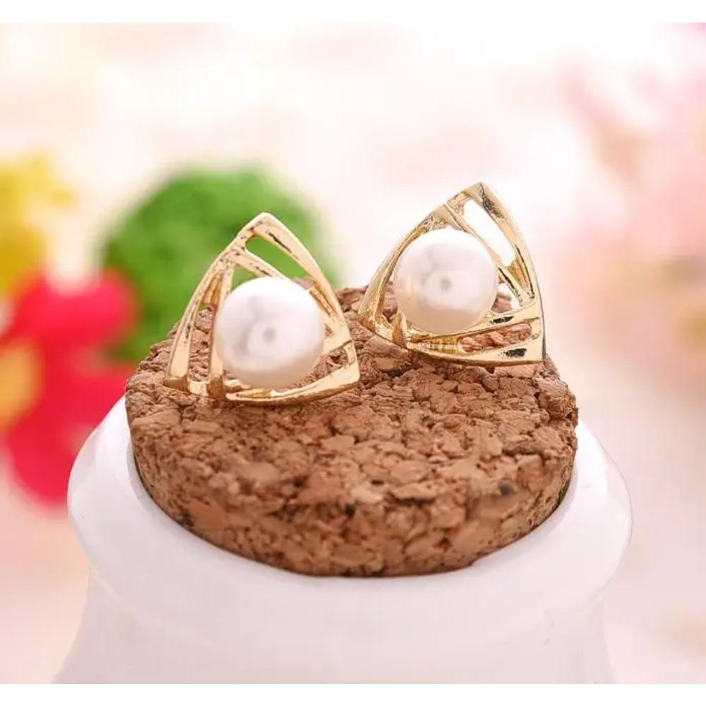 Best Selling Wild Fashion Simple Pearl Bean Earrings Women Girls Earrings Jewelry Crystal Earrings Brincos