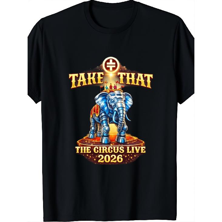 T-a-k-e T-h-a-t AlThe Circus T Shirt Live Tour Inspired Unisex Adults Music Tee Top S чёрный