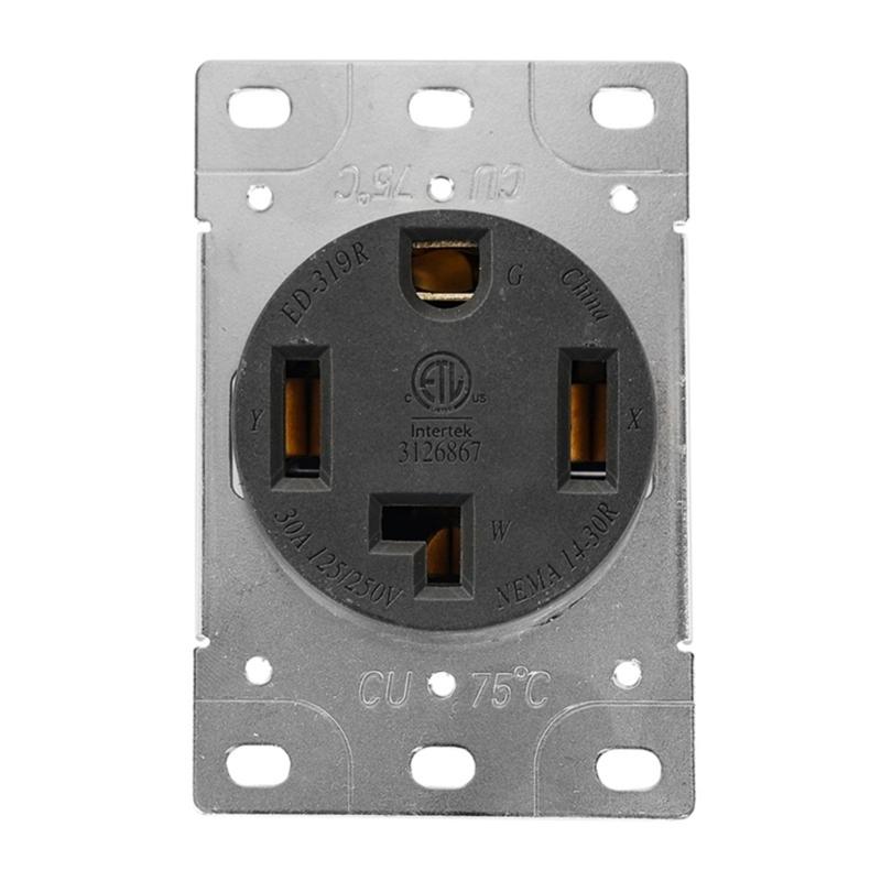 Leistungsstarke 319R 30Amp NEMA 14 30R Steckdose Industriesteckdose Vergoldete Kontakte Gewerbliche Steckdose