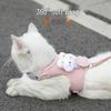 Adjustable Cat Leash & Harness - Cute Kitten Outdoor Walking Rope for Small Dogs
